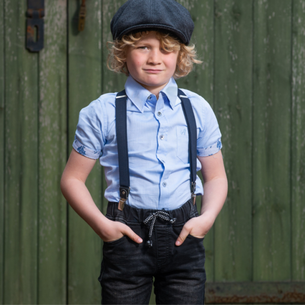 Boys Navy Braces - Image 4