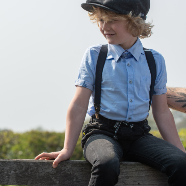 Boys Navy Braces - Image 3