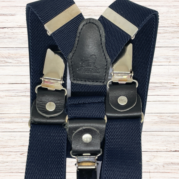 Boys Navy Braces - Image 2