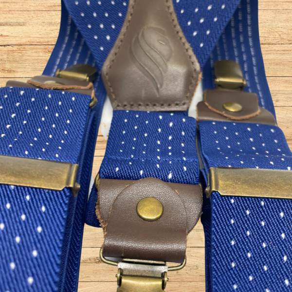 Blue and White Spotted Braces - Image 10