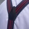 Navy And Red Striped Braces - Image 6
