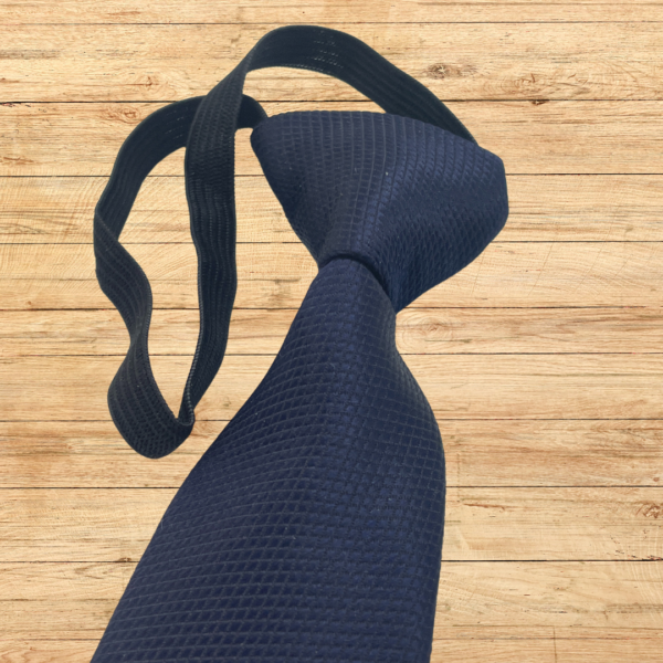 Boys Navy Blue Tie - Image 3