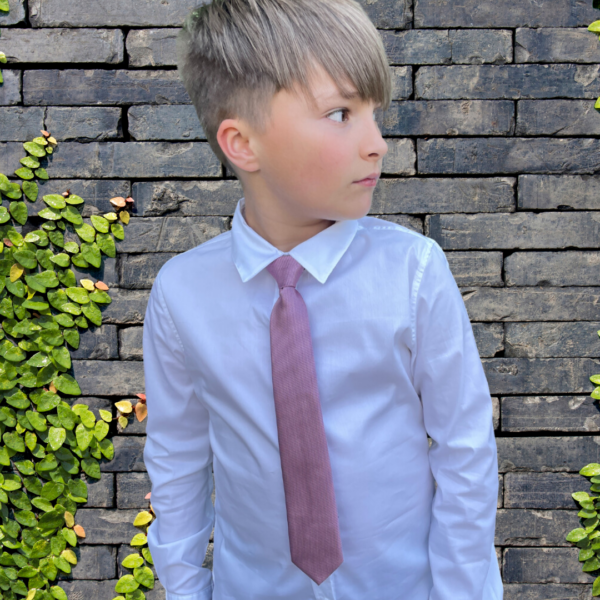 Boys Pink Tie - Image 6