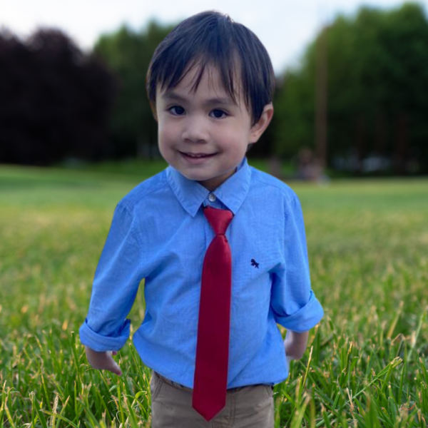 Boys Red Tie - Image 4