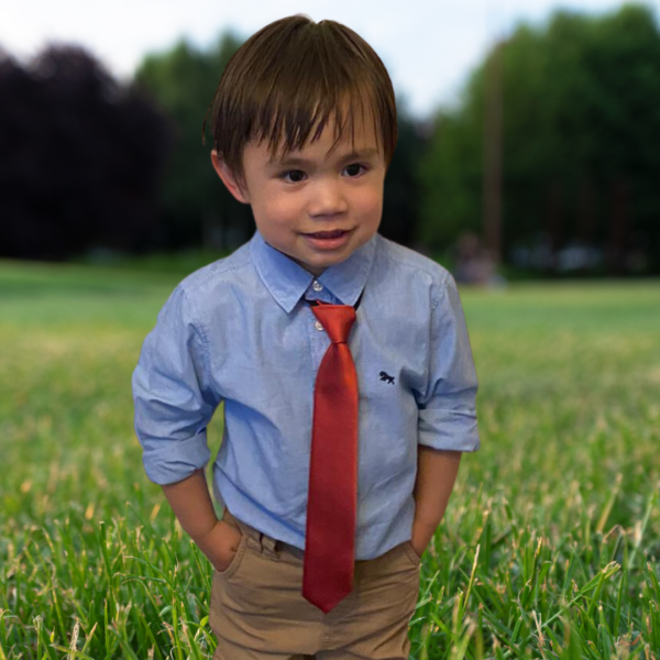 Boys Red Tie - Image 3