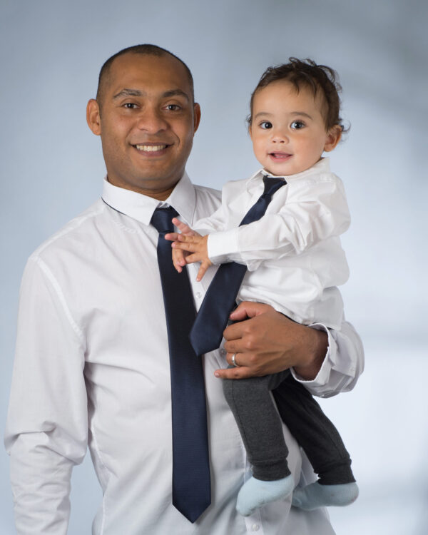 Matching Father and Son Navy Ties - Image 8