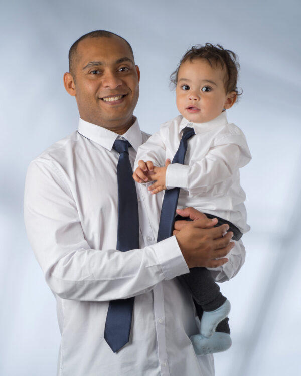 Matching Father and Son Navy Ties - Image 6