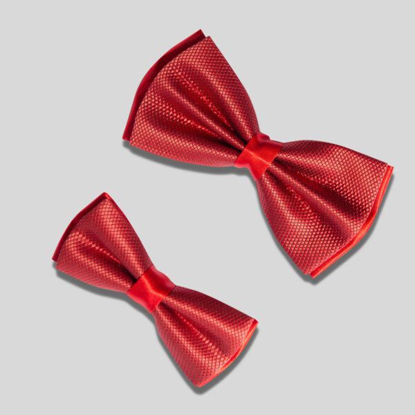 Matching Father and Son Red Bow Ties - Image 3