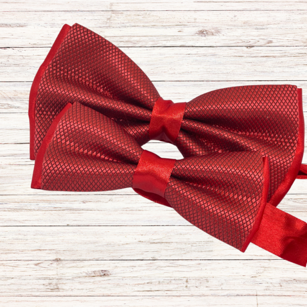 Matching Father and Son Red Bow Ties