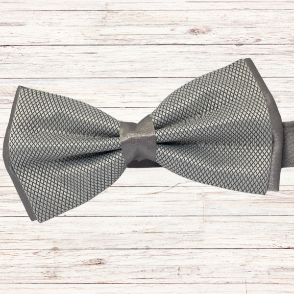 Silver Bow Tie