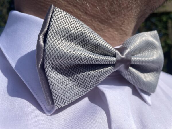 Silver Bow Tie - Image 5