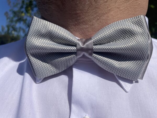 Silver Bow Tie - Image 3