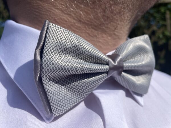 Silver Bow Tie - Image 2