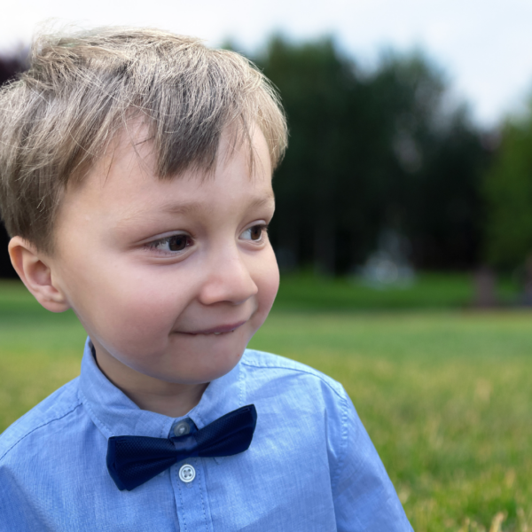 Boys Navy Blue Bow Tie - Image 6