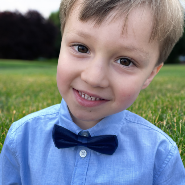 Boys Navy Blue Bow Tie - Image 5