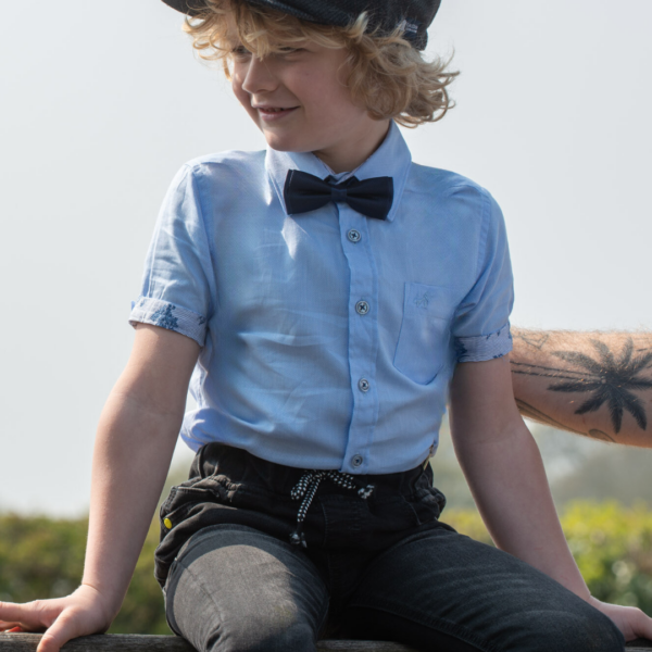 Boys Navy Blue Bow Tie - Image 4