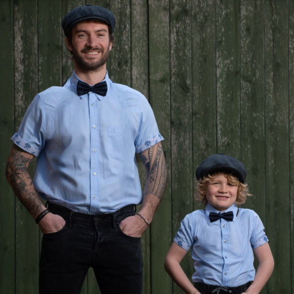 Matching Father and son Navy Bow Ties - Image 5